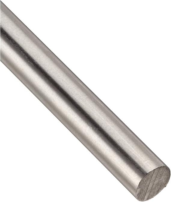 304 Stainless Steel Round Bar, Unpolished (Mill) Finish, Annealed, AMS 5639/ASTM A276/AMS QQ-S 763/ASTM A276, 0.1875" Diameter, 36" Length, OnlineMetals