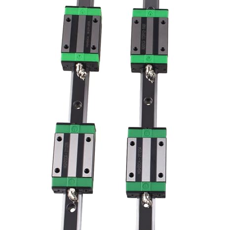 1000mm HGR20 Square Linear Guide Rail with HGH20CA Carriage Bearing Block, Linear Slide Rail Guide Rail Length 39.4 inch(1000mm) for DIY CNC Routers Lathes Mills