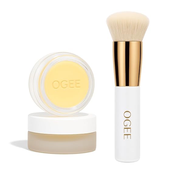 Ogee Brush Care & Perfection Virtual Bundle Organic Makeup Brush Cleaner + Professional Blender Brush
