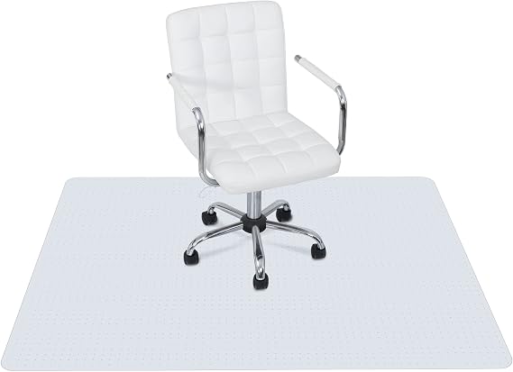 Office Chair Mat for Carpeted Floor 46 x 60 Clear Floor Protector Mat Anti Slip Computer Desk Chair Mat for Home Office (46 x 60 Rectangular)