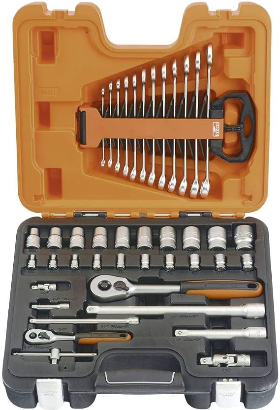 Bahco BAHS410 Socket and Spanner Set | Popular screwdriver sizes included | Chrome plated alloy steel blades | Comfortable grips | Workshop ready