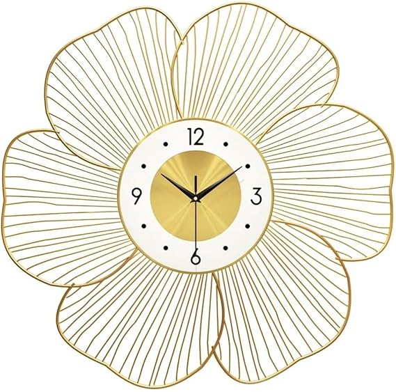 Home Large Wall Clock Gold Wall Clock Large Living Room Hotel Lobby Home Wall Decoration