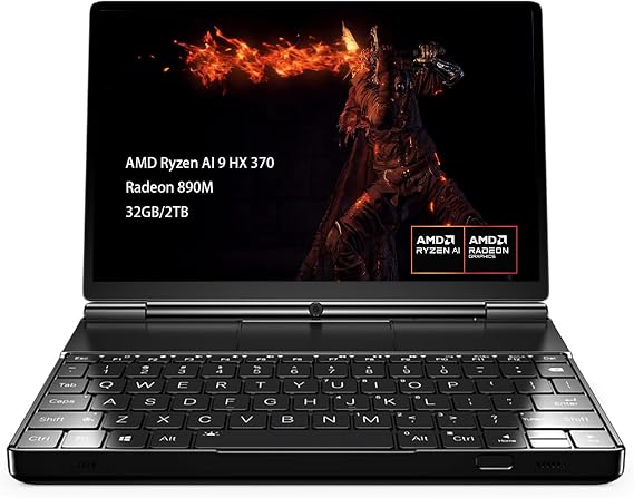 GPD Win Max 2 Handheld Game Console Mini Laptop Gamepad UMPC 10.1" Touchscreen PC with Win11 AMD Ryzen AI 9 HX 370 32GB RAM/2TB M.2 2280 SSD