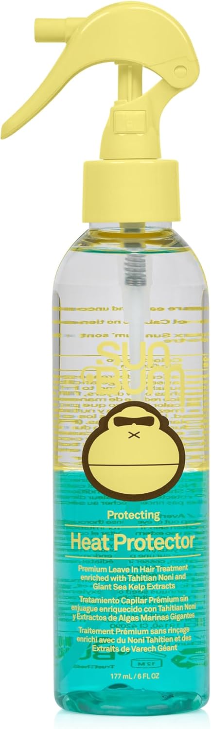 Sun Bum Heat Protection Spray, Vegan and Cruelty Free Hair Protecting Spray for All Hair Types, 177ml