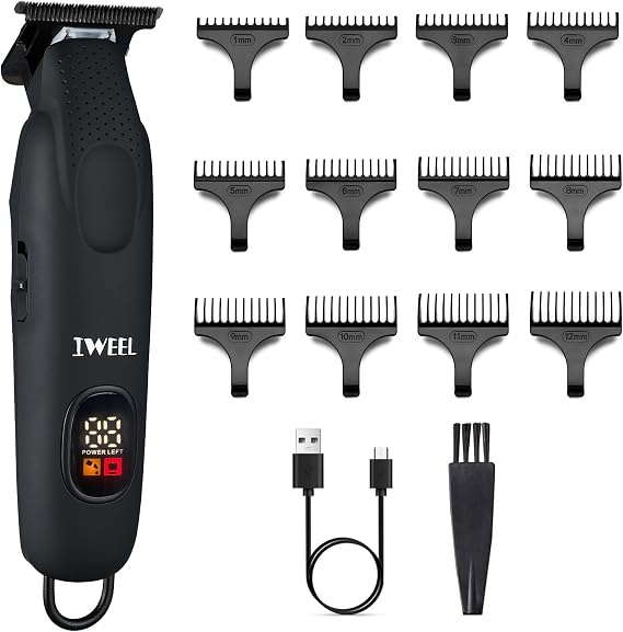 IWEEL Professional Beard Trimmer for Men, Electric Hair Clippers