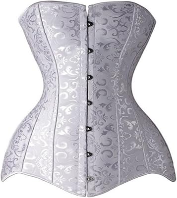Womens Hourglass Longline Overbust Corset Steel Boned Long Torso Waist Training Bustier
