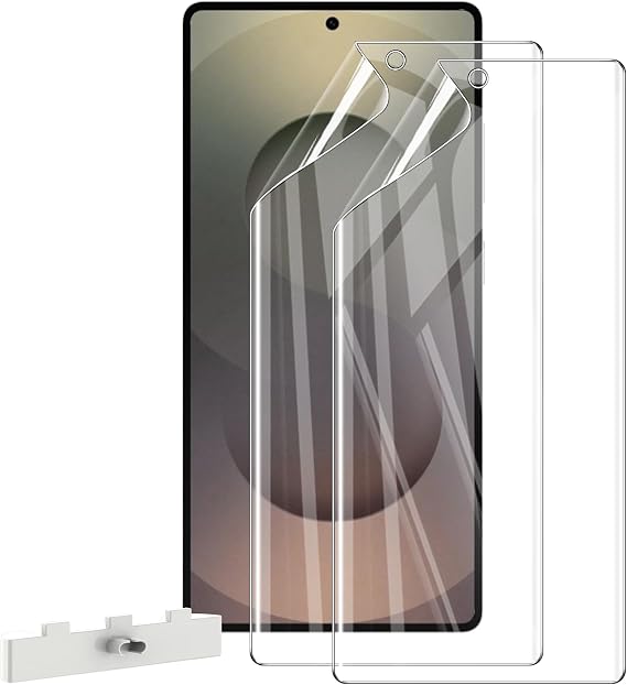 WFTE Compatible with Samsung Galaxy S25 ultra 5G Screen Protector, [2- Pack] Flexible TPU Film Screen Protector [Full Coverage] [HD Clear] [Bubble Free][Fingerprint unlock support](Transparent)