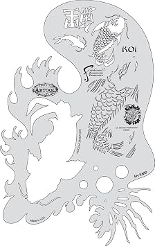 Artool Freehand Airbrush Templates, Kanji Master Koi