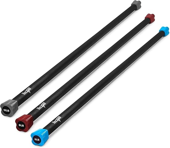 Yes4All Total Body Weighted Body Bar for Strength Training