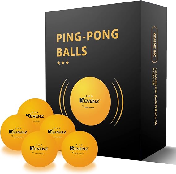 KEVENZ 1500-Pack Ping Pong Balls, 3 Star Advanced Table Tennis Balls, Bulk Outdoor and Indoor Ping-Pong Ball for Training, Competition and More