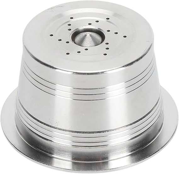 GLOGLOW Coffee and Tea Supplies Pods Filter Capsule 304 Stainless Steel Reusable with Spoon and Brush for K Fee Coffee Machine Compatible Brewer Metal Reusable Nan