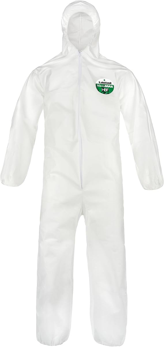 Lakeland Industries CTL428V-3X MicroMax NS Coverall, 3X-Large, White