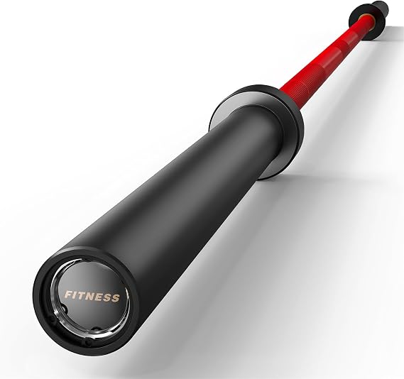 PAPABABE 7ft Barbell 45lb Olympic Barbell 1000/1500lbs Capacity Home Gym | 7ft 45lb 2" Olympic Barbell, 1000/1500lbs Capacity, Hybrid Needle Bearings & Bushings for Squat Curl Deadlift