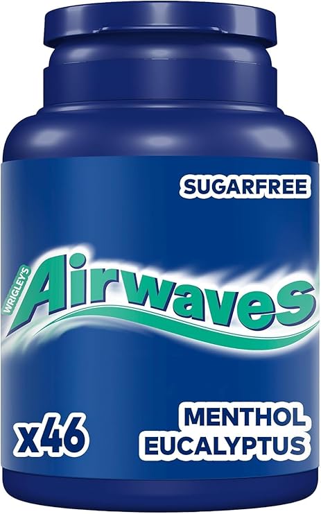 Wrigley's Airwaves Menthol And Eucalyptus Bottle, 64 g