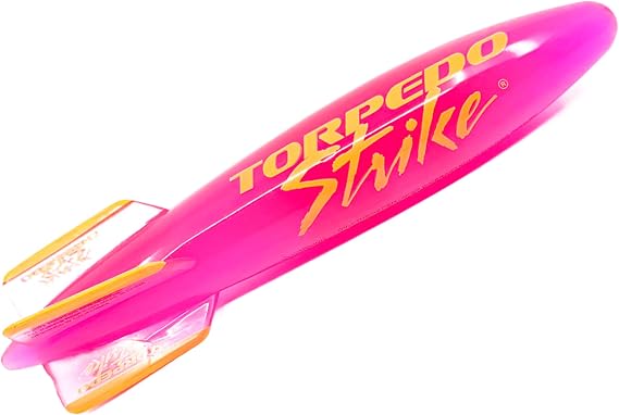 SpinFin 10.25" Large Ultra Premium Pool Torpedo Rocket Spins & Glides Up to 35 Feet Like Underwater Football for Under Water Passing Games Underwater Torpedo Diving Toy Glider