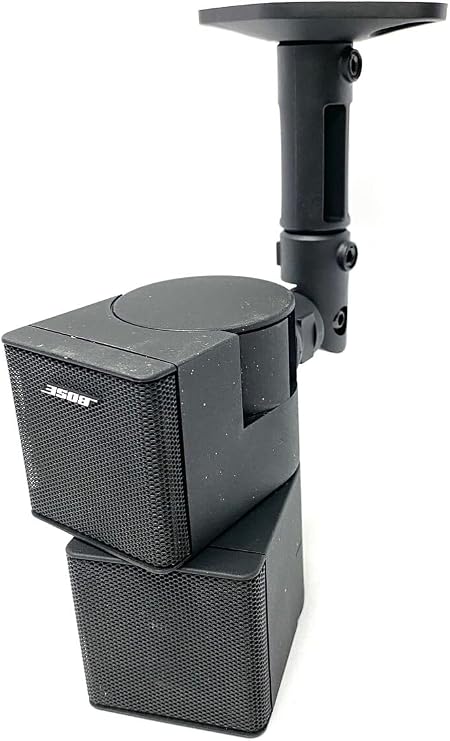 USAV Wall Mount Ceiling Bracket for Bose Jewel Cube Speaker - Pair Black