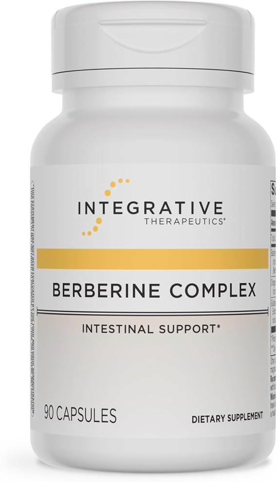 Integrative Therapeutics Berberine Complex - Daily Digestive Health Support - Proactive & Convenient Supplement for Gut Health - Vegan, Gluten-Free & Dairy-Free - 90 Capsules 45 Servings