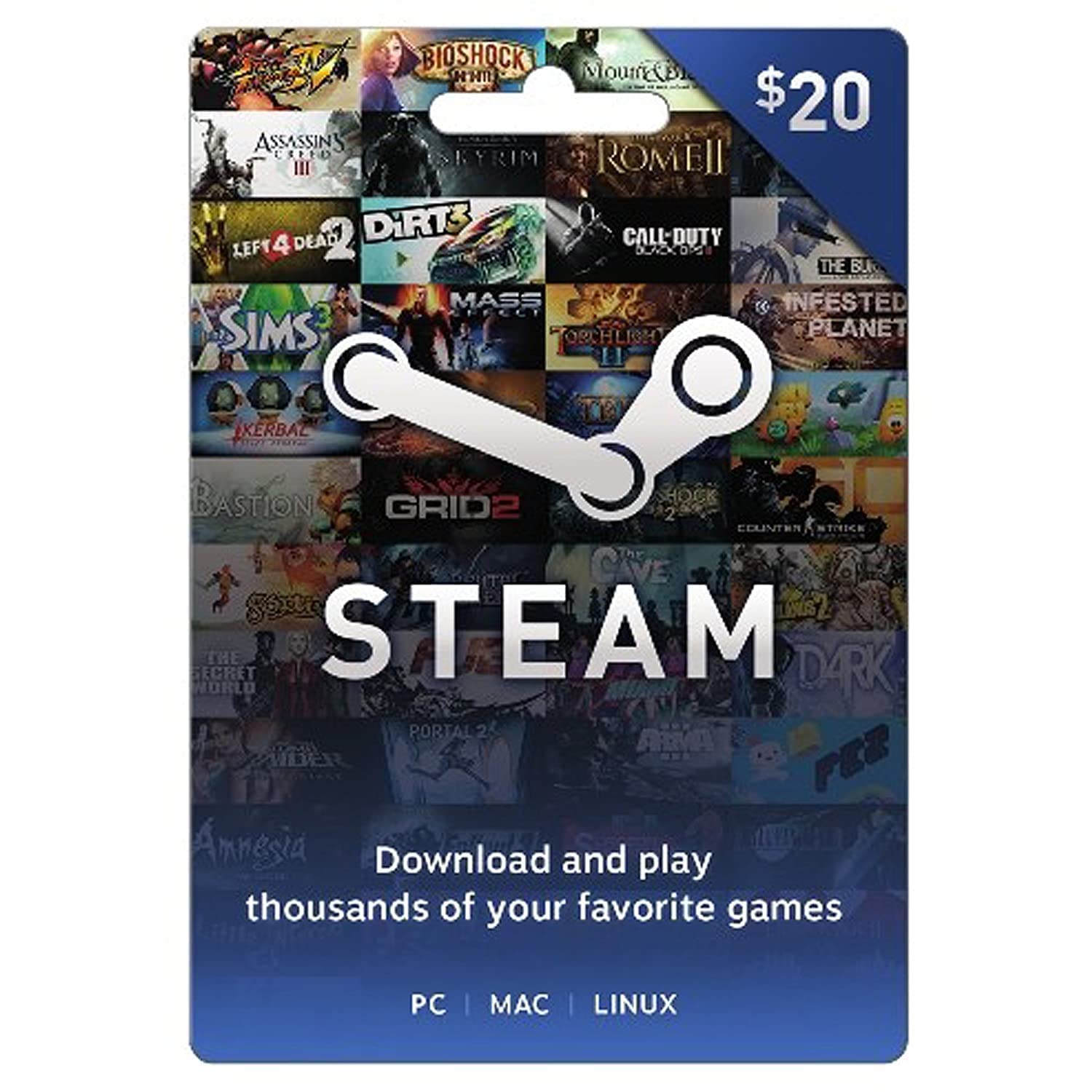 Thurder Steam Wallet Card $20