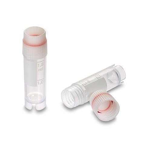 CellProTM 2mL Cryovial, Externally Threaded Caps, PP, Sterile, Self Standing with NoLeakTM Technology, 500/Case