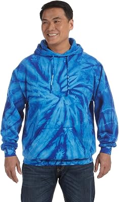 Tie-Dyed Tie-dye Cd877 8.5 Oz Pullover Hood Spider Royal X-Large