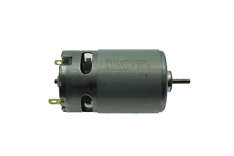 RS-550 8.4VDC (7.2 Volts - 8.4 Volt) 12 Turn (12T) Replaces Traxxas 3785 Titan Fan Cooled Electric Motor for RC Vehicles, Cars, Trucks, Custom DIY Upgrades