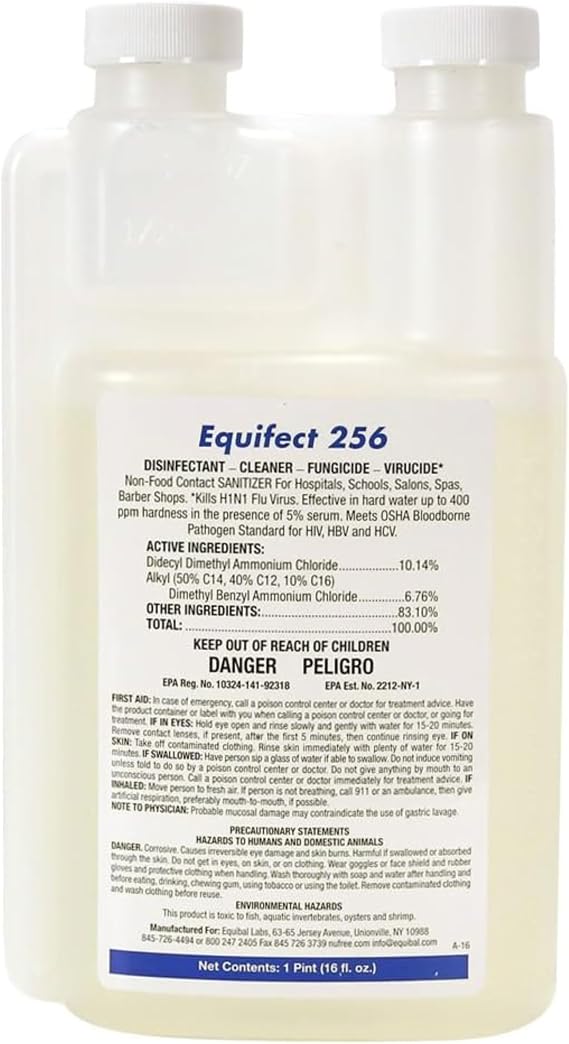 256 EPA-Registered Hospital-Grade Disinfectant | Non-Porous Surface Bleach Alternative Concentrated Disinfectant Cleaner Deodorizer Sanitizer Non-Food Contact Use