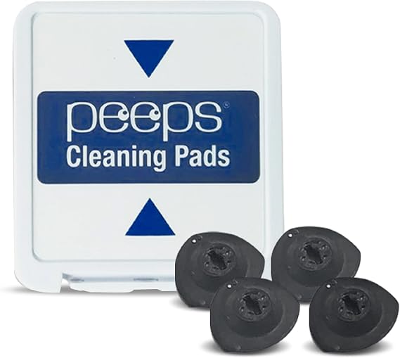 Peeps Replacement Pads, Carbon Microfiber Lens Cleaner Kit | Streak-Free Carbon Microfiber Cleaning Pads for Peeps Lens Cleaner, Compatible with All Peeps Glasses Cleaning Tools