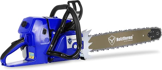 Holzfforma 92CC G660 Gasoline Chain Saw Chainsaw Blue Thunder with 84DL 3/8" .063" 25 Inch Guide Bar and Saw Chain