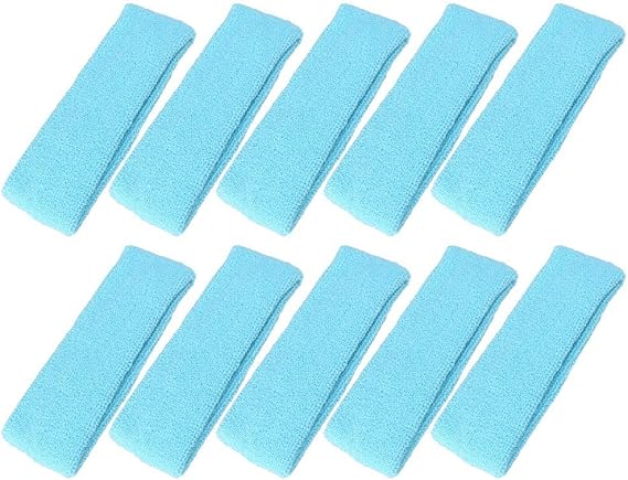 10 PCS Sports Basketball Headband/Sweatband Head Sweat Band/Brace Gift Party Outdoor Activities