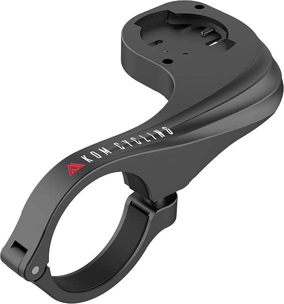 KOM Cycling Wahoo Elemnt Mount Compatible with Multiple Wahoo Computers Including The Wahoo Elemnt Bolt, Elemnt Roam, Elemnt Mini, and Elemnt - Multiple Colors 24g Out Front Computer Mount (Black)