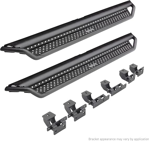 Go Rhino Dominator Xtreme D1 Sidestep & Brackets | D14054T | Fits 2019-2025 Chevrolet Silverado & GMC Sierra 1500, 2500 HD, 3500 HD Double Cab (New Body Style Only) (See Description)