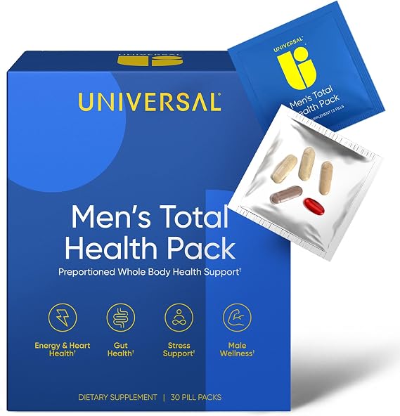 Universal U Mens Total Health Multivitamin Supplement | 30 All-in-1 Packs