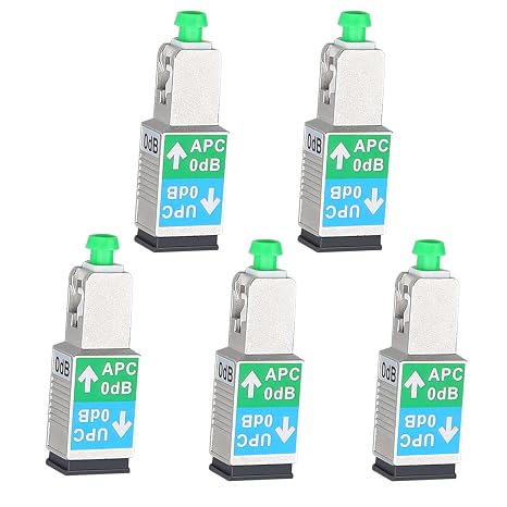 SC/APC Male to SC/UPC Female Singlemode Fiber Adapter,5pc