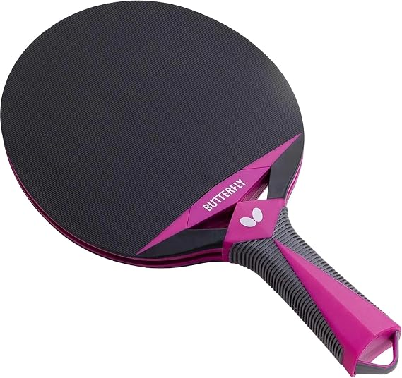 Butterfly 77350 Table Tennis Rubber Paddle Butterfly Outdoor Racket with 2 Balls