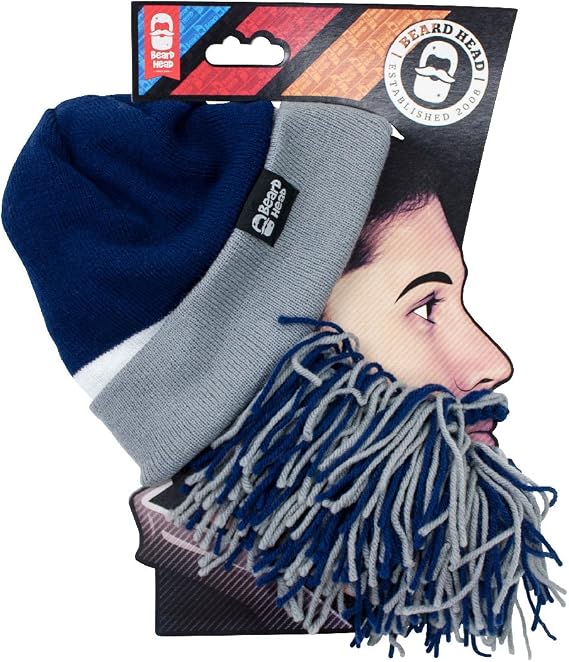 Tailgate Beard Beanie - Playoff Barbarian Beard Team Colors