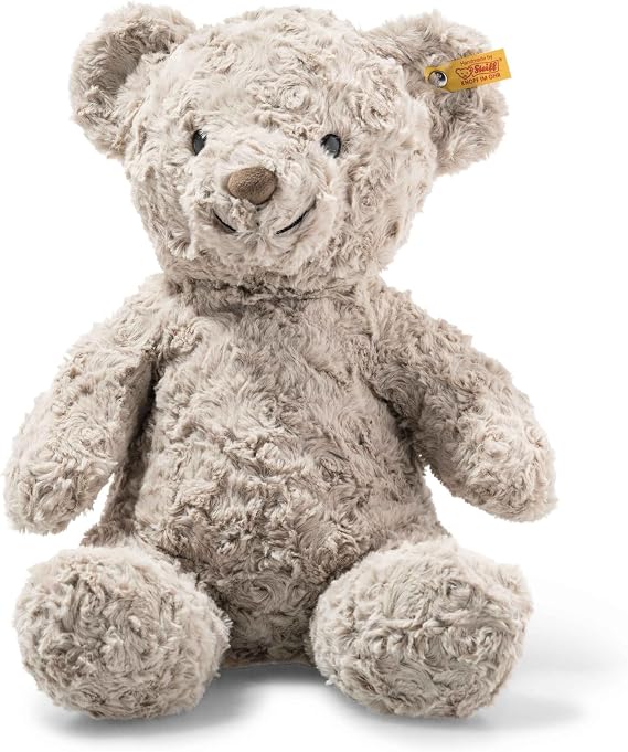 Steiff Honey Teddy Bear Soft Cuddly Friends, Premium Plush Stuffed Animal Toy for Kids (Tan, 15")