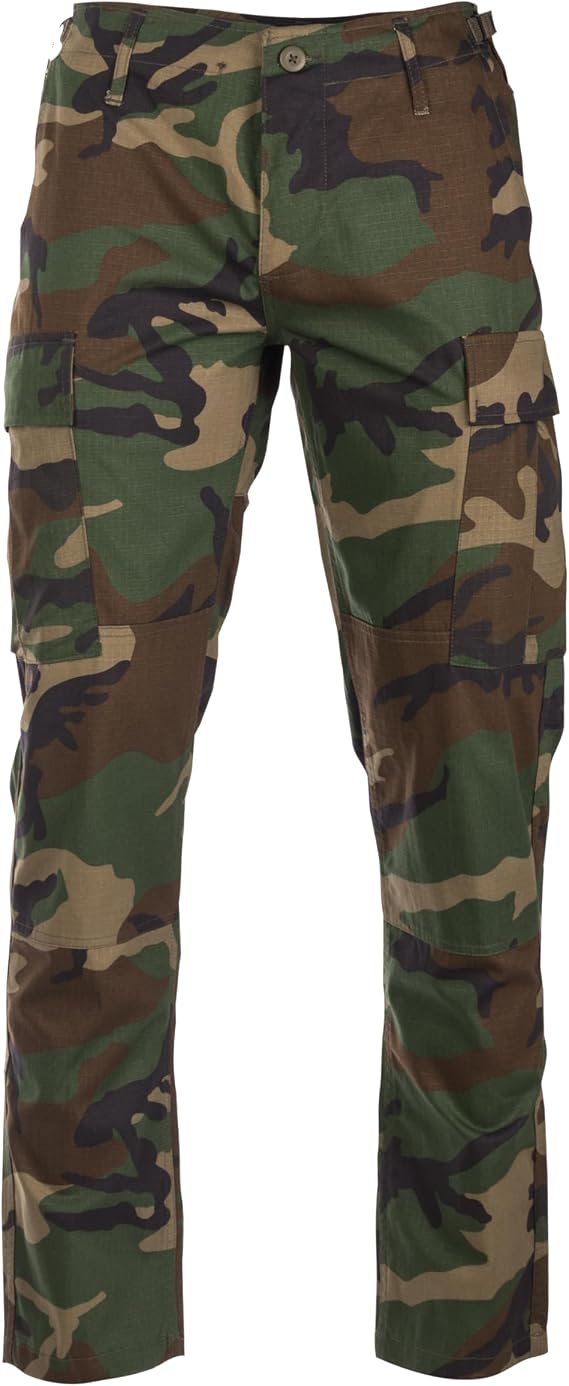 Teesar Men's BDU Trousers Ripstop Slimfit Woodland