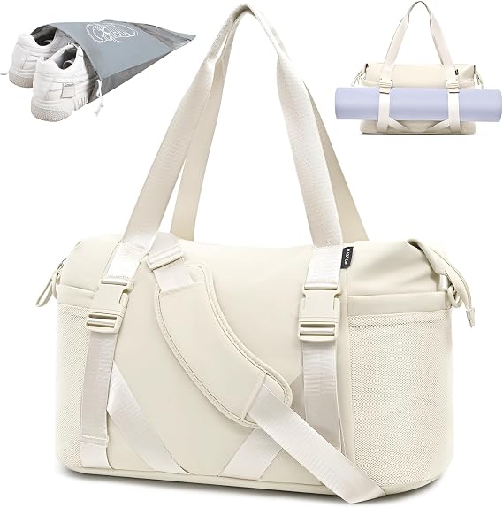MAXTOP Women's Yoga Bag with Shoe Pouch,Travel Bag for Gym Workout Daily