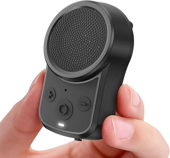 Mini Bluetooth Speaker, Clip-On Portable Speaker with Built-in Mics Hands-Free Music and Calls for Hiking/Biking, Waterproof Adjustable Volume Wearable Bluetooth Speaker, Gifts for Women/Men