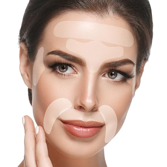 BLUMBODY Face, Forehead Wrinkle Patches - Anti Wrinkle Facial Patches to Smooth Eye, Mouth, Forehead Wrinkles - Non-Silicone Face Tape for Fine Wrinkles between Eyes, Face - Patches (30 day supply)