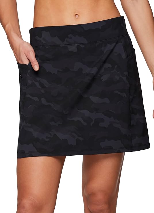 RBX Active Women's Golf/Tennis Everyday Casual Athletic Skort with Bike Shorts