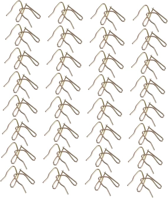 1 Box Heavy Duty Stainless Steel Single Curtain Hooks for Home Hotel and Store Use Rustproof for Drapery with Pinch Pleat Heading Tape Buckram Headers
