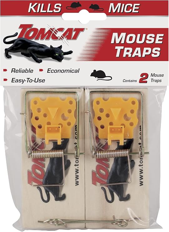 Tomcat Mouse Traps (Wooden), 2 Traps