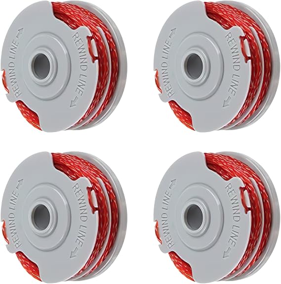 4PCS Strimmer Spool Compatible with Flymo, Strimmer Spool Line, 1.5mm Standard Double Autofeed Nylon Spools for Flymo, Replace of FLY021, Compatible with Flymo Power/Mini/Trim Grass Trimmer