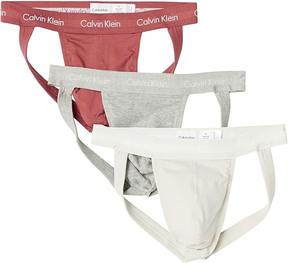 Calvin Klein メンズ コットン ストレッチ 3パック ジョックストラップ