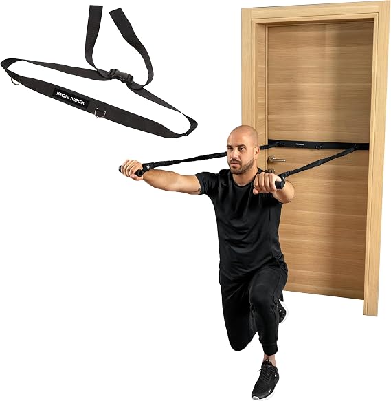 Iron Neck Door Anchor Strap for Resistance Bands - Clip Door