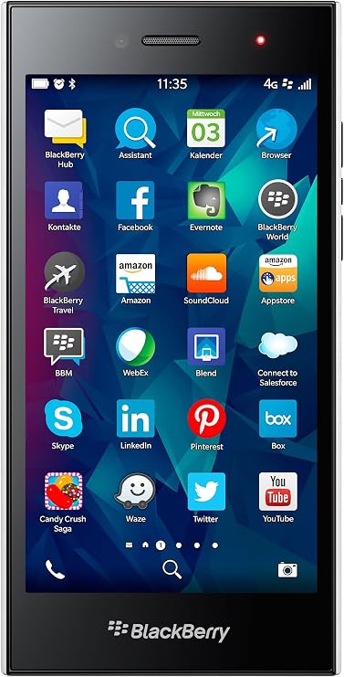 BlackBerry Leap RHD131LW 16GB STR100-1 (GSM Only, No CDMA) Factory Unlocked 4G/LTE Cell Phone (White) - International Version