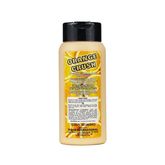 Zenex Orange Crush Industrial Hand Soap with Pumice, Citrus Scent, 400ml