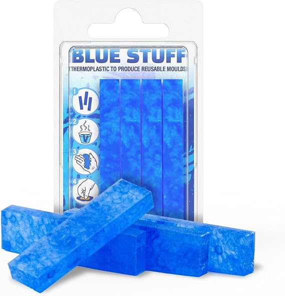 Green Stuff World Blue Stuff Thermoplastic Model Molding Bars 4 Pieces 9015