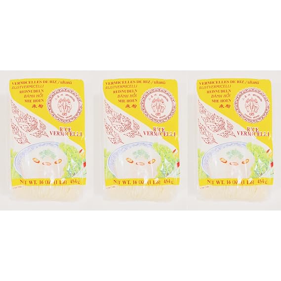 Rice Vermicelli Noodles, 16 oz, Pack of 3